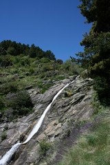 San Mames Waterfall in a sunny day
