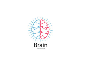 Brain Logo Template vector icon illustration design 