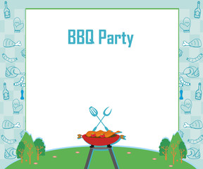 Barbecue Party Invitation card