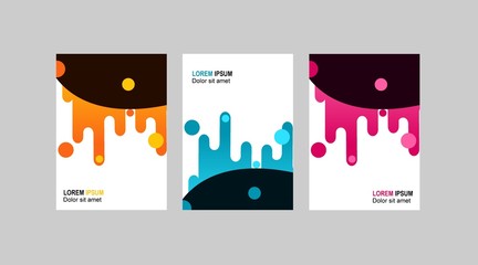 book cover design with three color choices