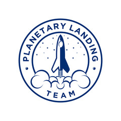 rocket logo for airlines or web icon