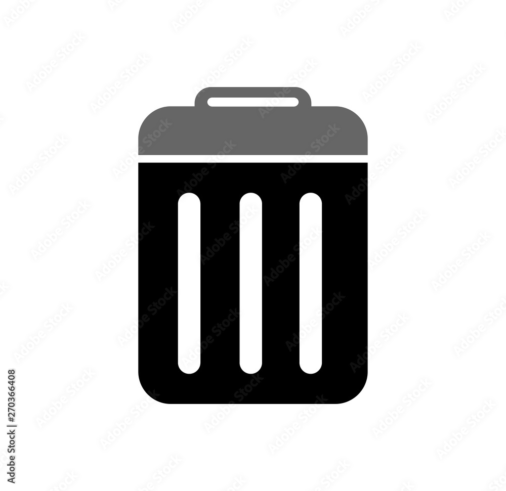 Poster garbage related icon on background for graphic and web design. simple illustration. internet concept