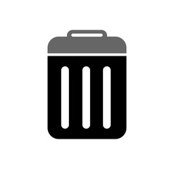 Garbage related icon on background for graphic and web design. Simple illustration. Internet concept symbol for website button or mobile app.