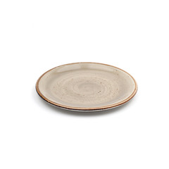 brown ceramic plate handmade design