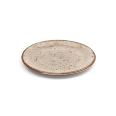 brown ceramic plate handmade design