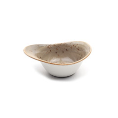 brown ceramic handmade design salad bowl