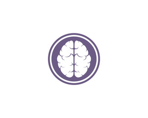 Brain Logo Template vector icon illustration design 