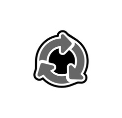 Garbage related icon on background for graphic and web design. Simple illustration. Internet concept symbol for website button or mobile app.