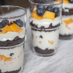 Dessert in glass
