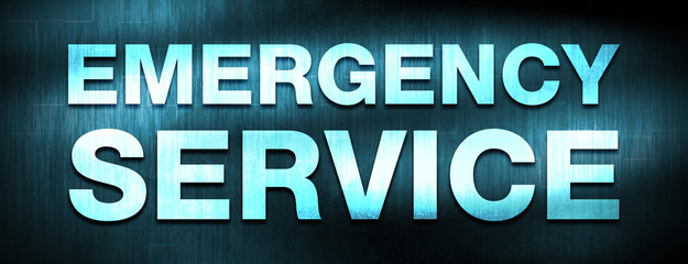 Fototapeta premium Emergency Service abstract blue banner background