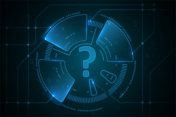 Abstract question mark