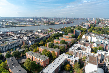 overview of hamburgs industry and the river elbe