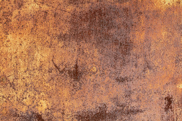 Grunge rusted metal texture. Rusty corrosion and oxidized background. Worn metallic iron panel.