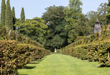 The picturesque Jardins du Manoir d Eyrignac in Dordogne. France
