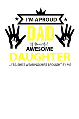 Proud dad t-shirt