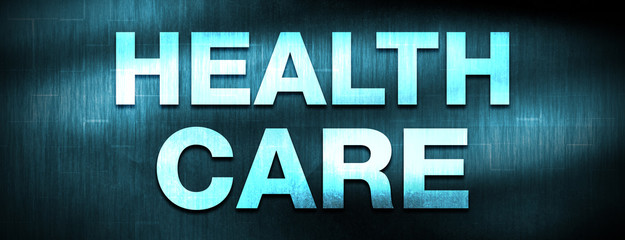 Health Care abstract blue banner background