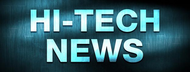 Hi-tech News abstract blue banner background