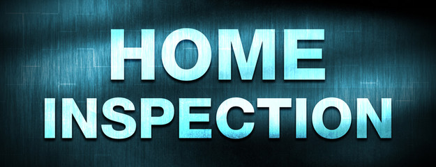 Home Inspection abstract blue banner background