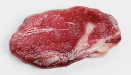 Realistic 3D Render of Beef Steak
