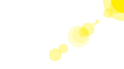 Sunny weather sign icon on white background. Yellow sun illustration