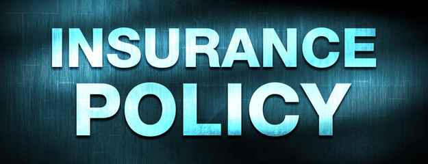 Insurance Policy abstract blue banner background