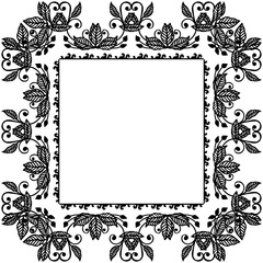 Vector illustration decoration elegant with design wreath frame