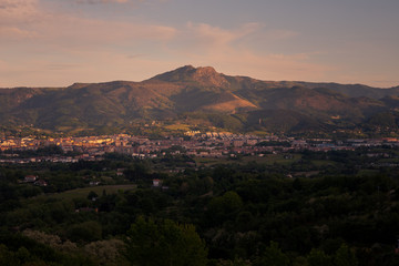 Jaizkibel mountain next to the basque coast, Basque Country.