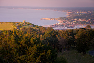 Jaizkibel mountain next to the basque coast, Basque Country.