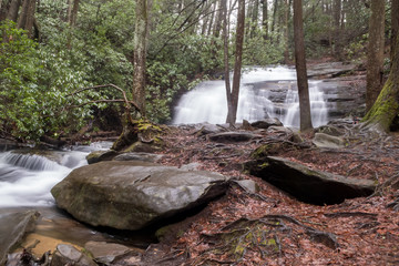 Naklejka na ściany i meble First Waterfall on the Appalachain Trail