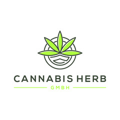 CBD logo for legal use and medical