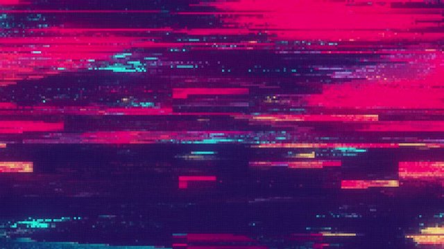Unique Design Abstract Digital Animation Pixel Noise Glitch Error Video Damage