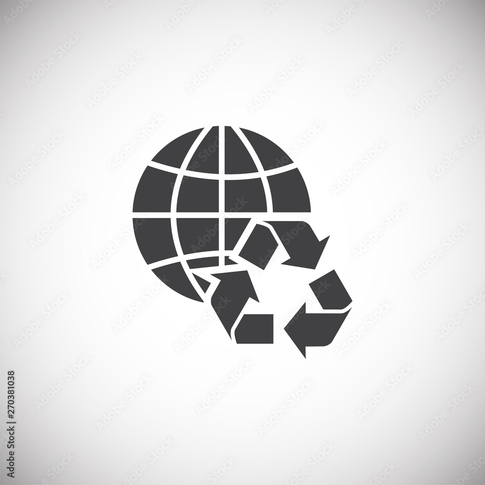 Poster garbage related icon on background for graphic and web design. simple illustration. internet concept