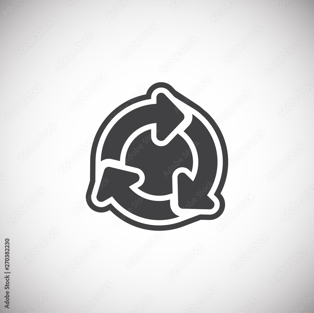 Poster garbage related icon on background for graphic and web design. simple illustration. internet concept