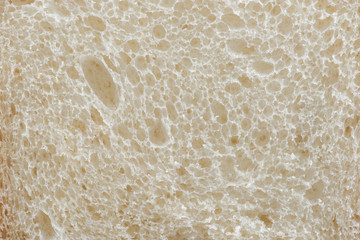 close up view of white fresh baked textured bread