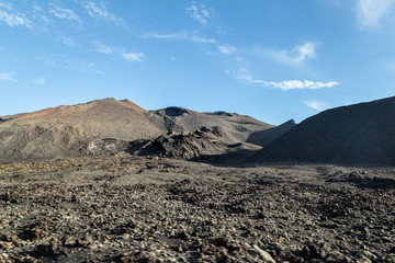 Volcanic landscape in Lanzarote, Canary Islands.Spain