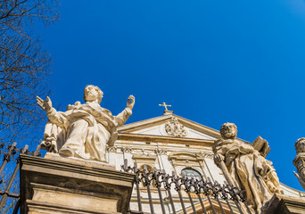 Obraz premium The Church of Saints Peter and Paul in the Old Town district of Krakow, Poland