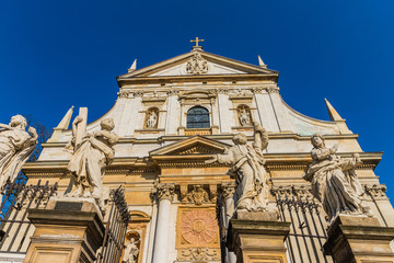 The Church of Saints Peter and Paul in the Old Town district of Krakow, Poland