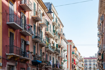 Fototapeta na wymiar Typical italian street in Bari