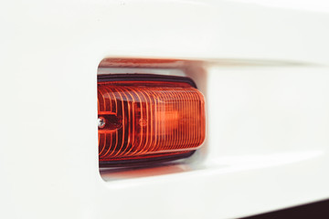 Truck headlight at the exhibition