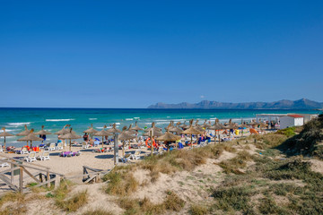 Playa de Muro Beach, Mallorca, Balearic Islands, Spain