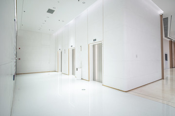 Modern building indoor environment design business center indoor elevator background material