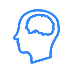 thinking brain icon