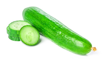 Cucumber isolated on white background