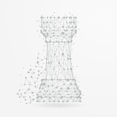 Chess tower with network structure