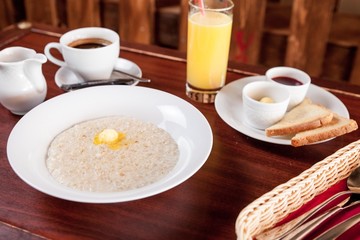 Continental breakfast in the room