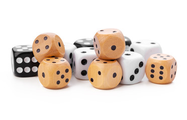 dice isolated on white background