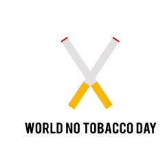 World No Tobacco Day Celebration Vector Template Design Illustration