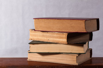 Set of old book with opened sheets