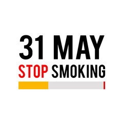 World No Tobacco Day Celebration Vector Template Design Illustration