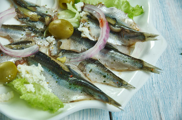 Italian-American alici marinate